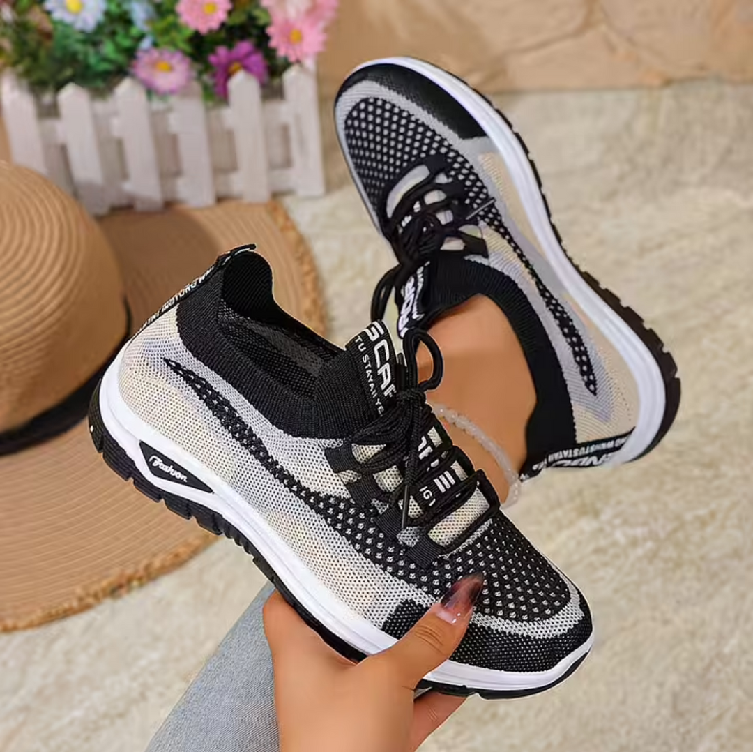 Women’s Knit Cushioned Slip-On Walking Sneakers