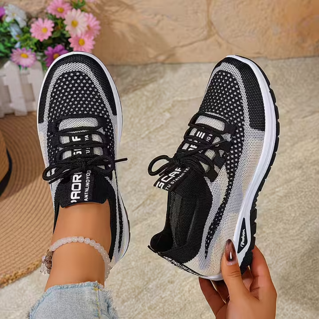Women’s Knit Cushioned Slip-On Walking Sneakers
