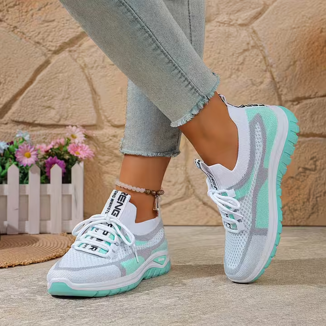 Women’s Knit Cushioned Slip-On Walking Sneakers