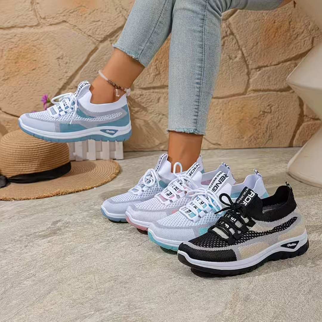 Women’s Knit Cushioned Slip-On Walking Sneakers