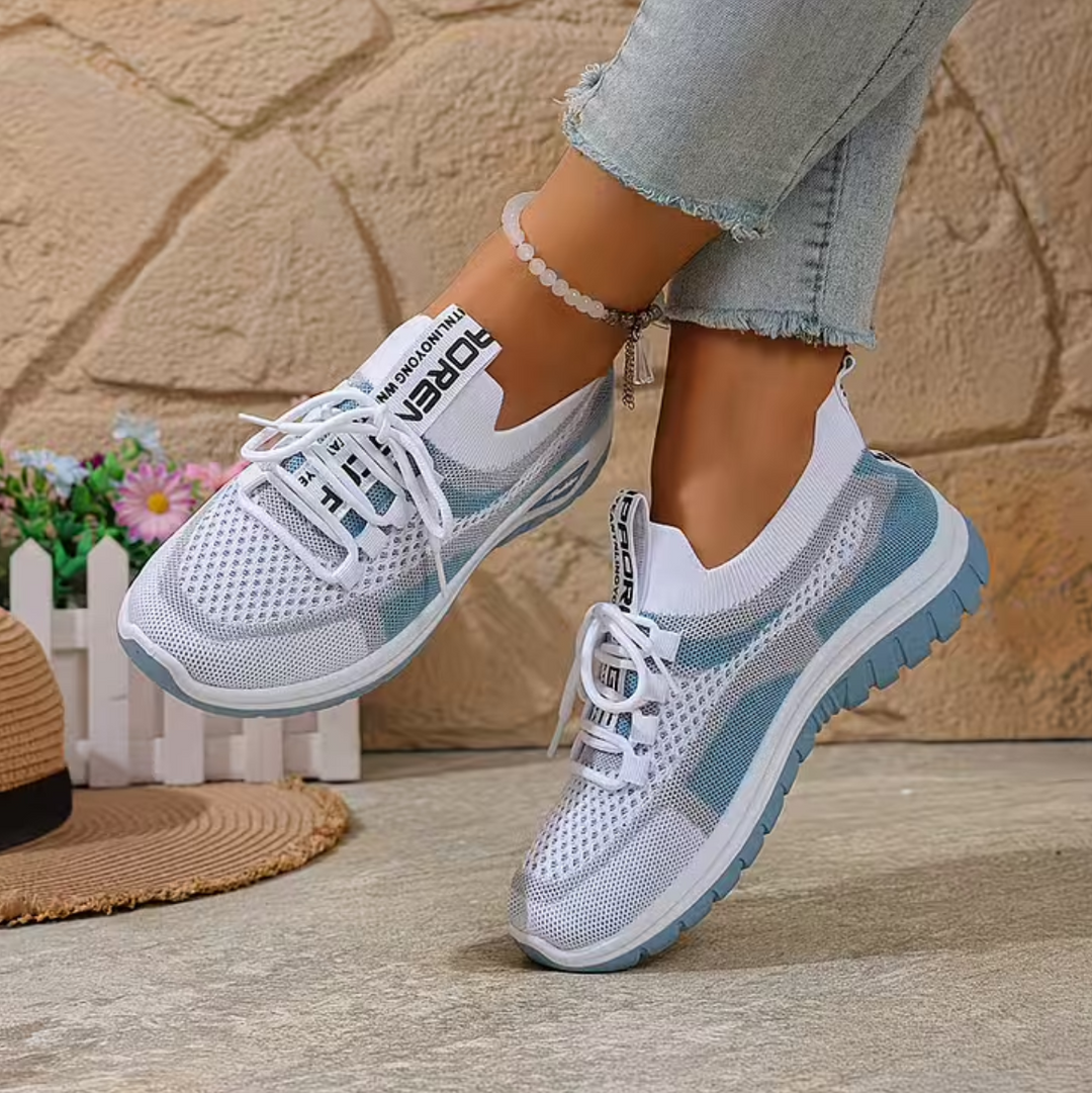 Women’s Knit Cushioned Slip-On Walking Sneakers
