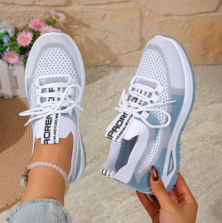 Women’s Knit Cushioned Slip-On Walking Sneakers