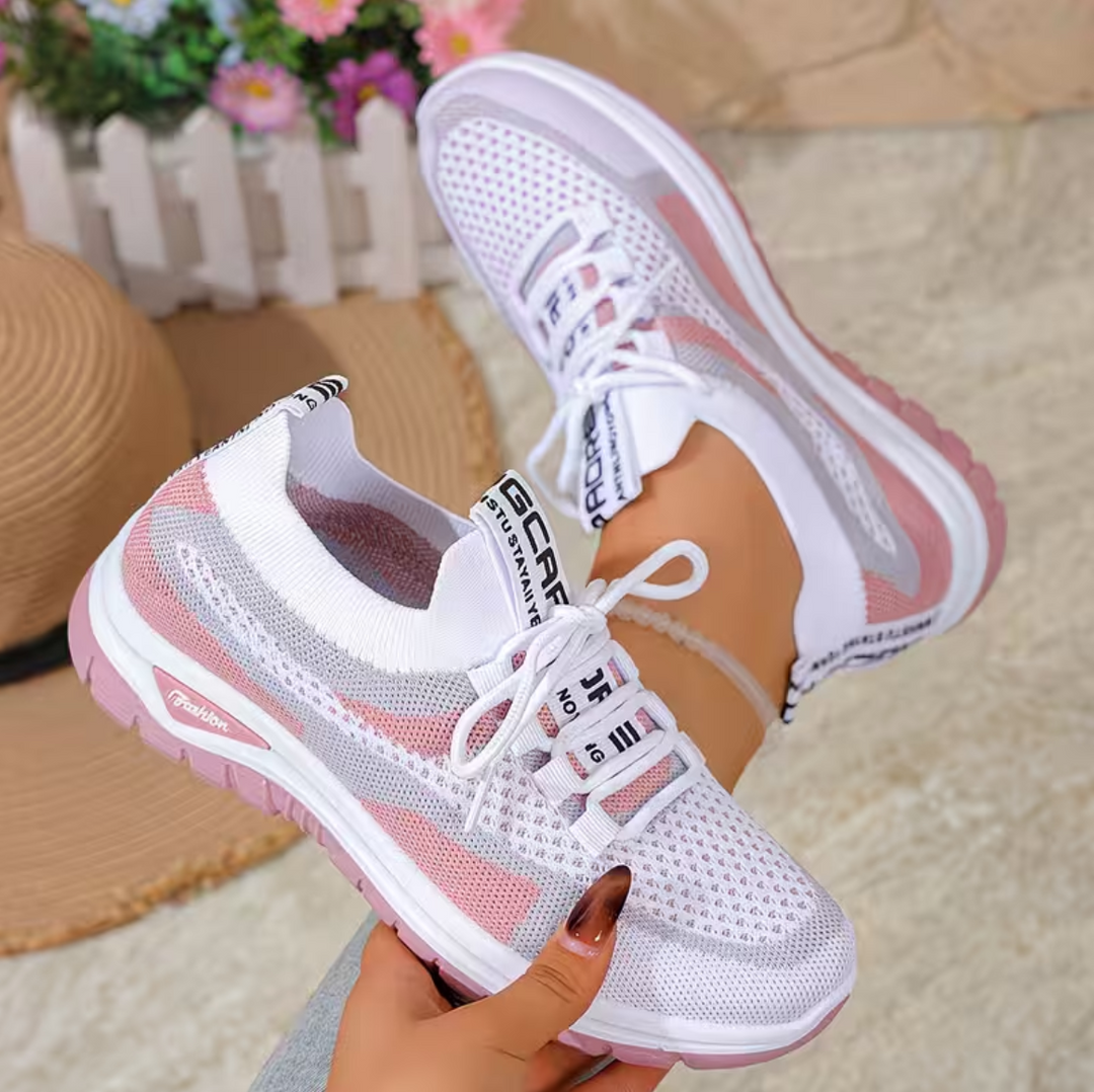 Women’s Knit Cushioned Slip-On Walking Sneakers