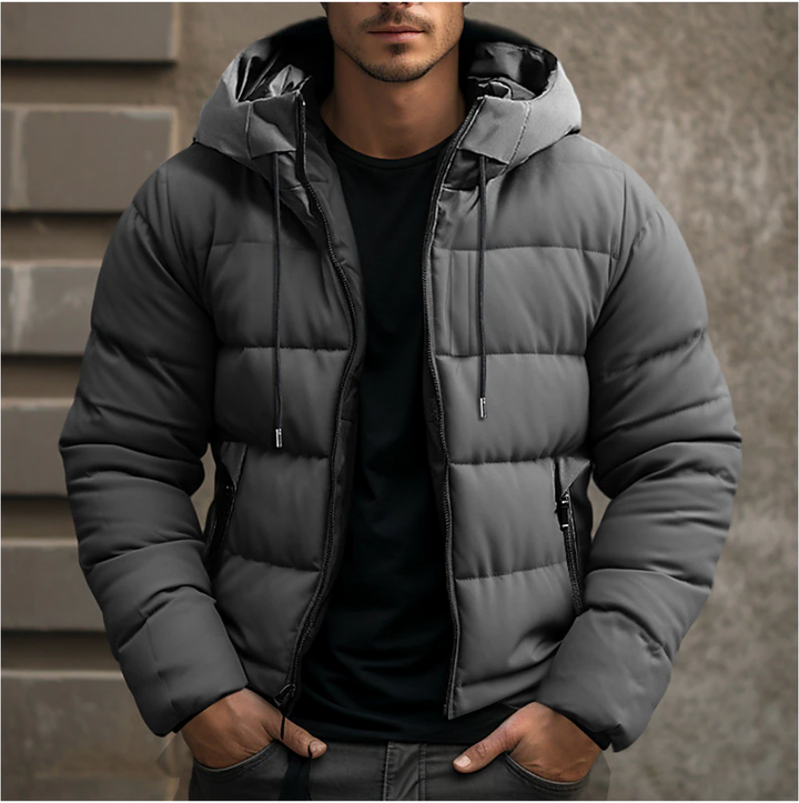Men's Hooded Fleece Puffer Jacket