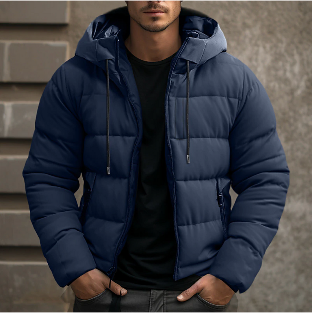 Men's Hooded Fleece Puffer Jacket