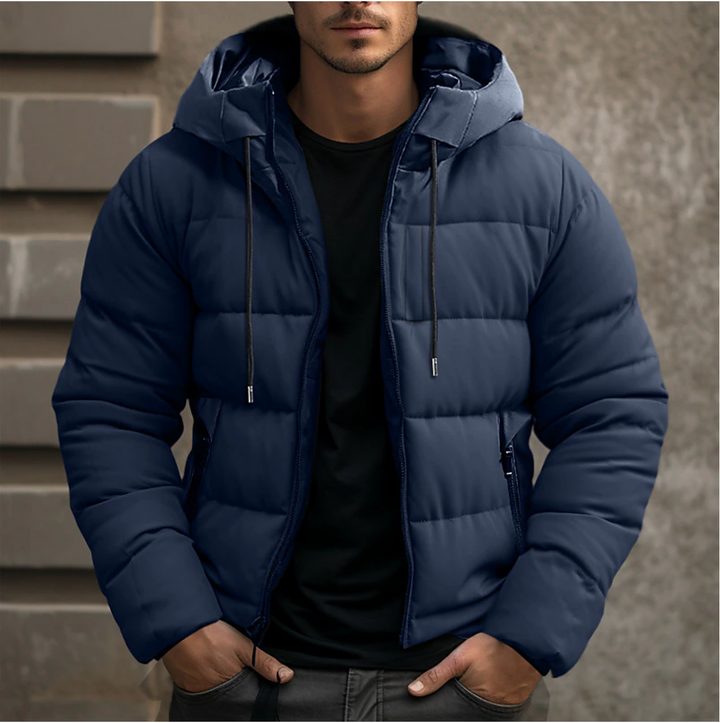 Men's Hooded Fleece Puffer Jacket