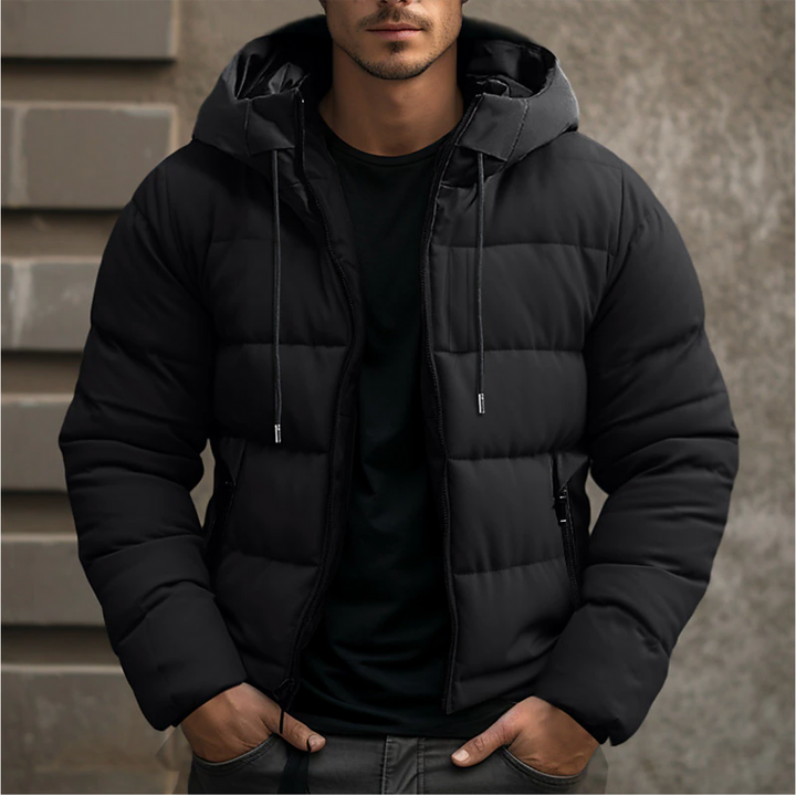 Men's Hooded Fleece Puffer Jacket