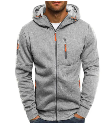 Men's Zip Up Fleece Hoodie Athletic Casual Sweatshirt Jacket