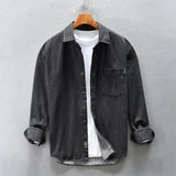 Men's Fleece Lined Denim Shirt Jacket