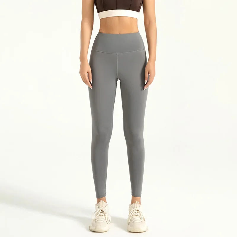 Women's Nylon High Waist Seamless Yoga Leggings Booty Lift Gym Tights