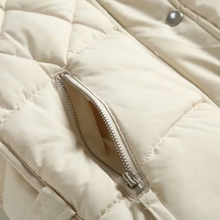 Gilet matelassé sans manches pour femme en nylon, veste d’extérieur rembourrée