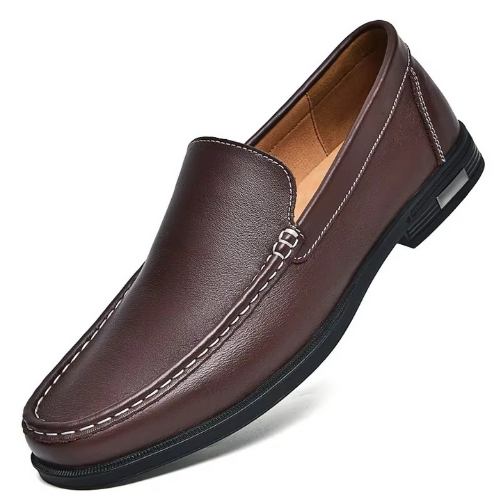 Men's Leather Loafers Slip-On Shoes