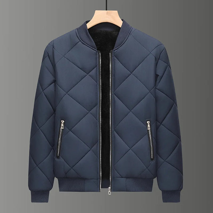 Men's Full-Zip Quilted Bomber Jacket