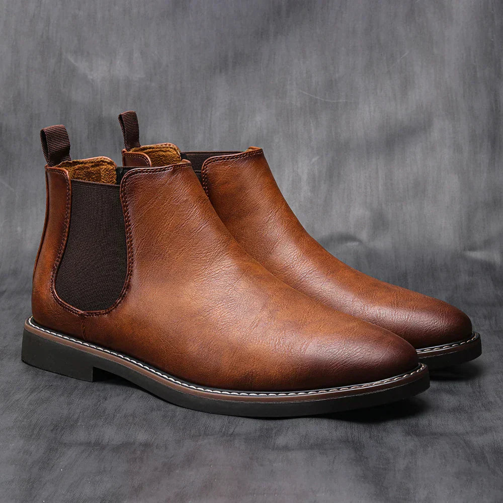 Men's Leather Chelsea Ankle Boots