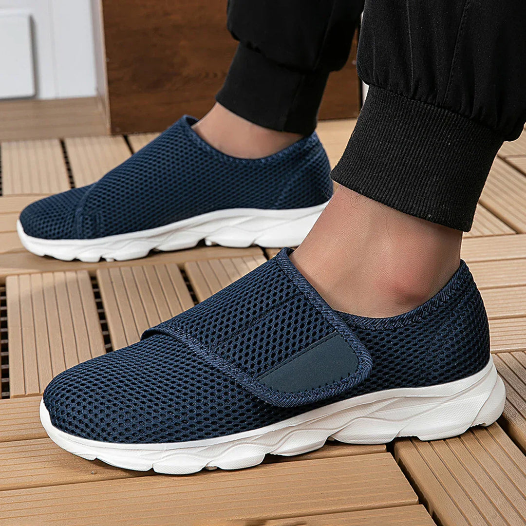 Men's Mesh and Rubber Orthopedic Walking Sneakers