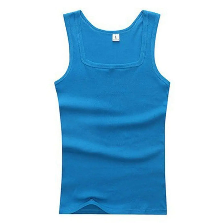 Men's Ribbed Knit Athletic Vest Undershirt Gym Tank Top