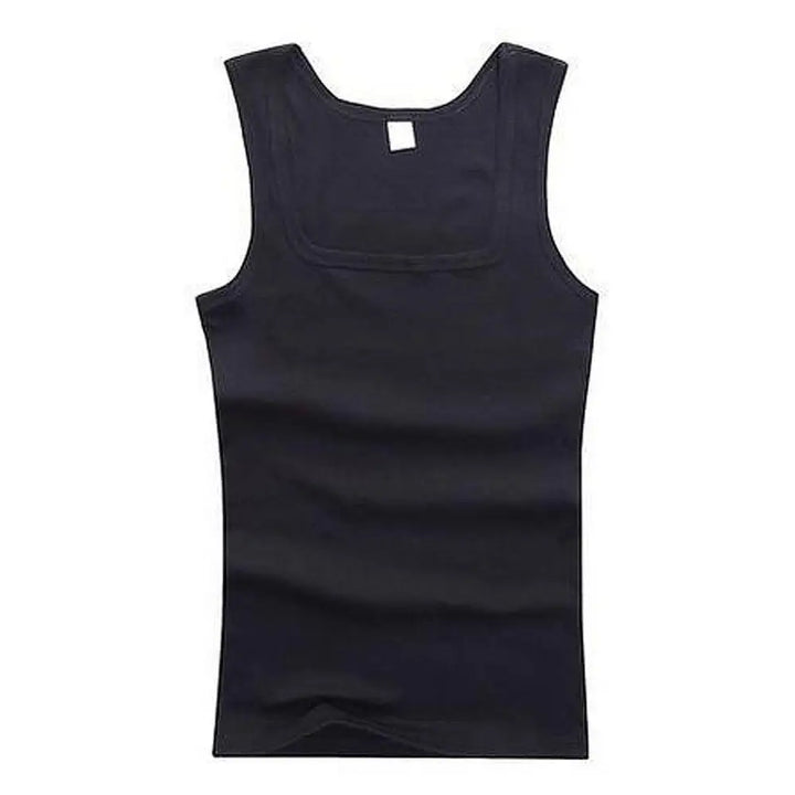 Men's Ribbed Knit Athletic Vest Undershirt Gym Tank Top