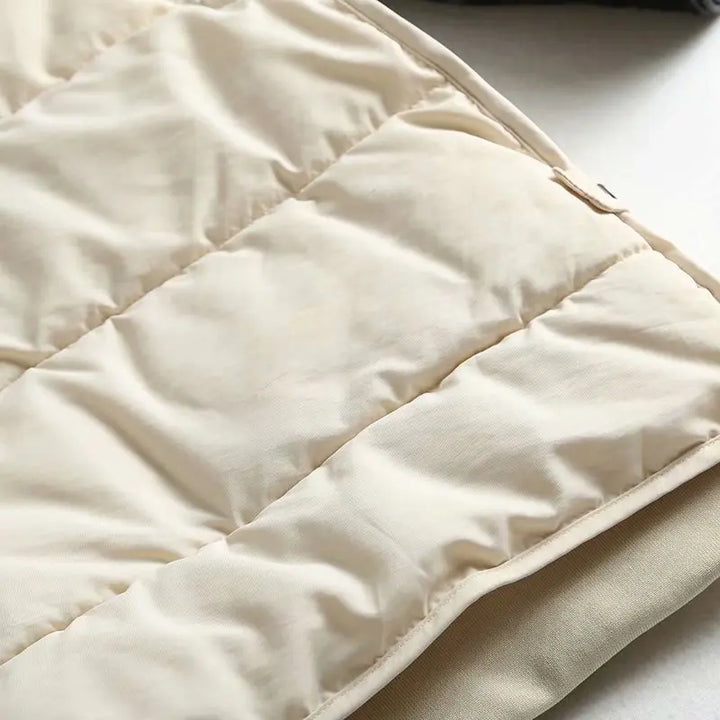Gilet matelassé sans manches pour femme en nylon, veste d’extérieur rembourrée