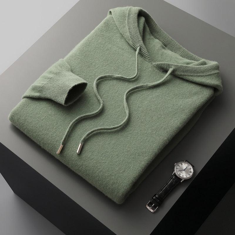 Men’s Knit Hooded Sweater Knitwear Hoodie
