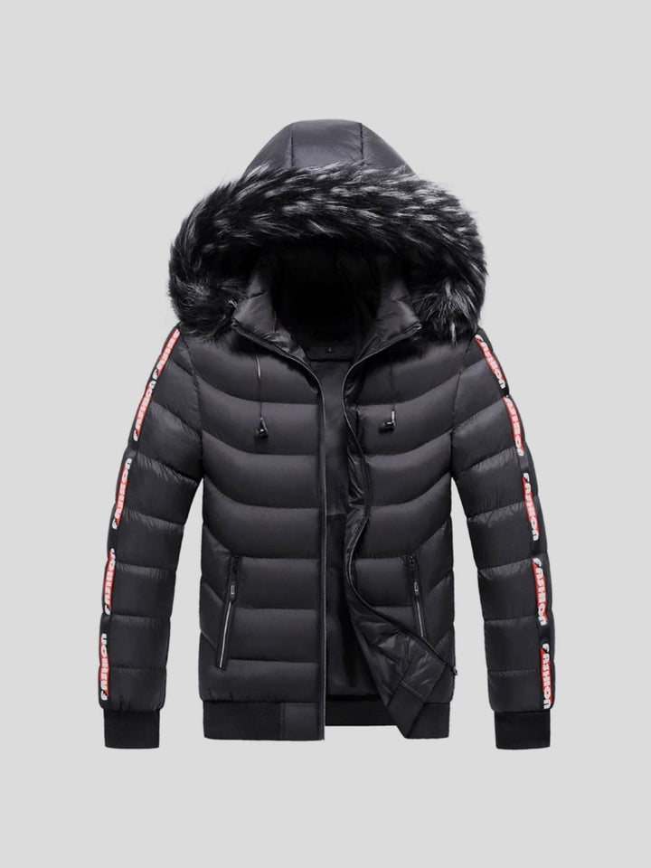 Men’s Fleece-Lined Hooded Puffer Jacket