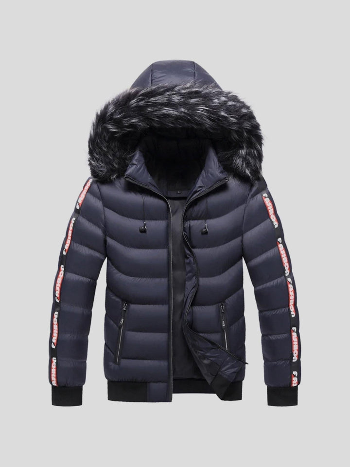 Men’s Fleece-Lined Hooded Puffer Jacket