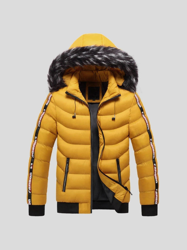 Men’s Fleece-Lined Hooded Puffer Jacket