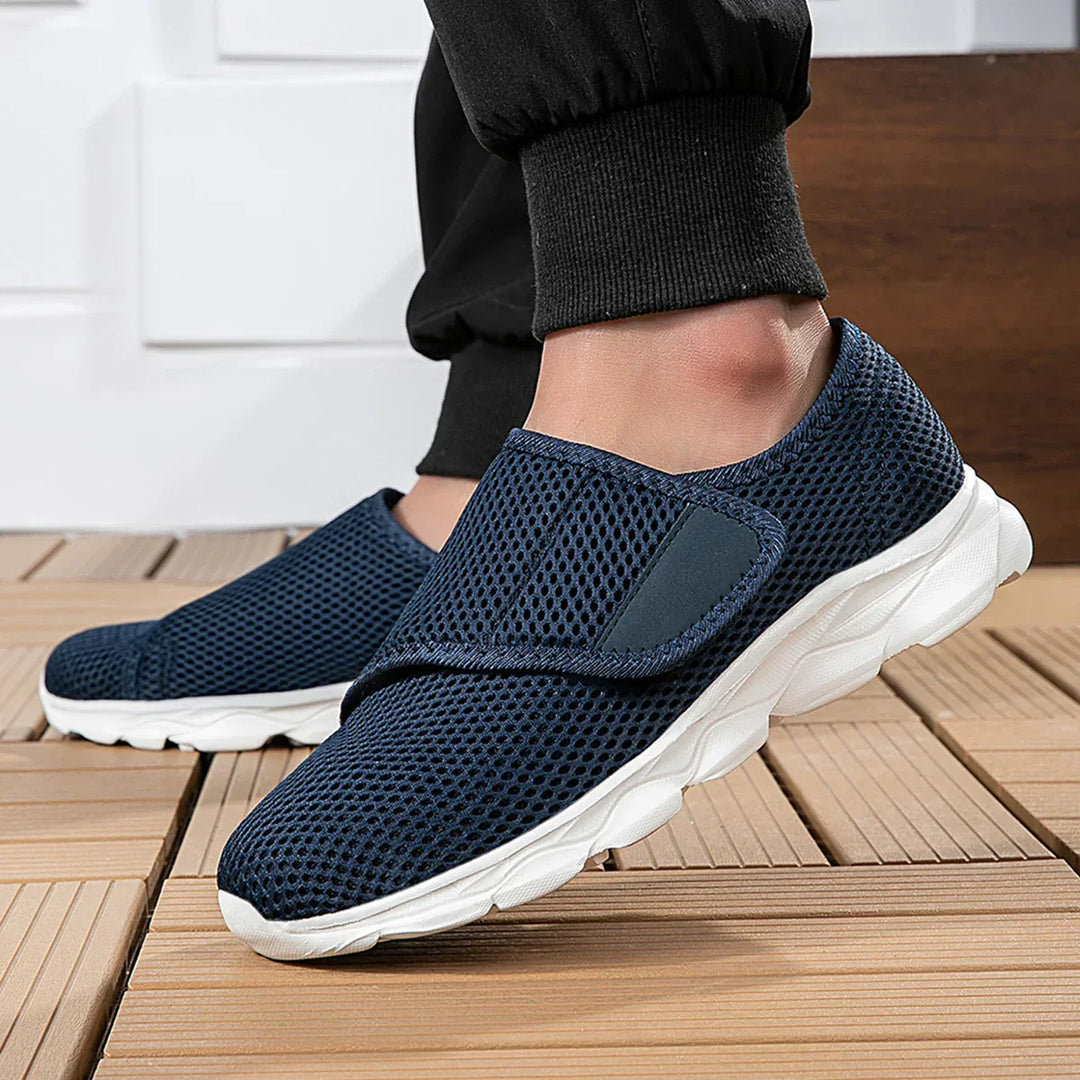 Men's Mesh and Rubber Orthopedic Walking Sneakers