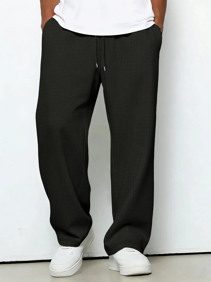 Men's Fleece Sweatpants Wide Leg Lounge Pants