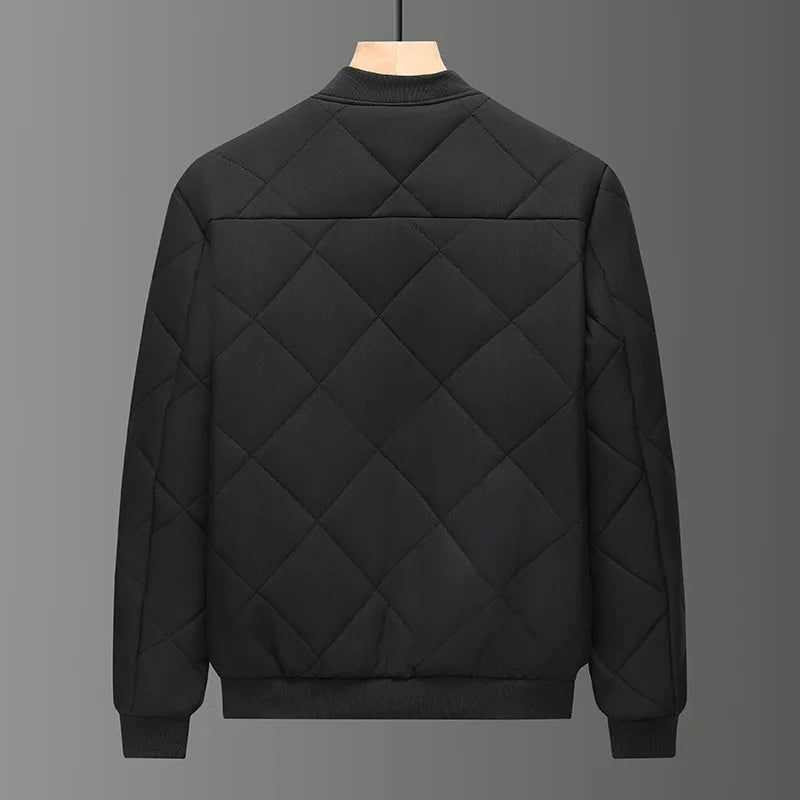 Men's Full-Zip Quilted Bomber Jacket