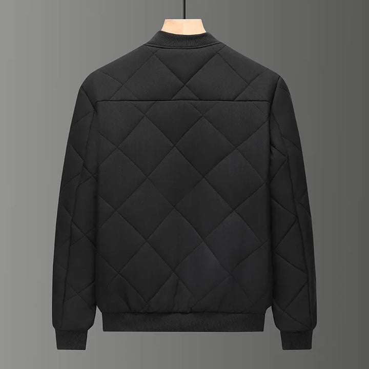 Men's Full-Zip Quilted Bomber Jacket