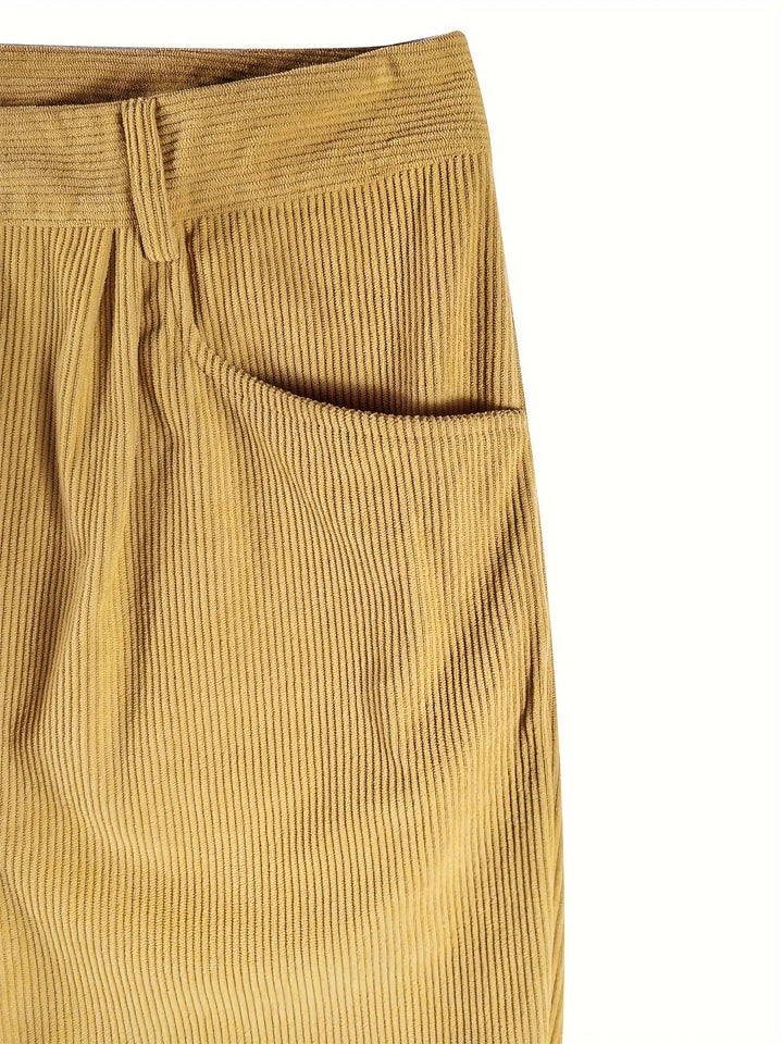 Women's Fleece Lined Corduroy Trousers