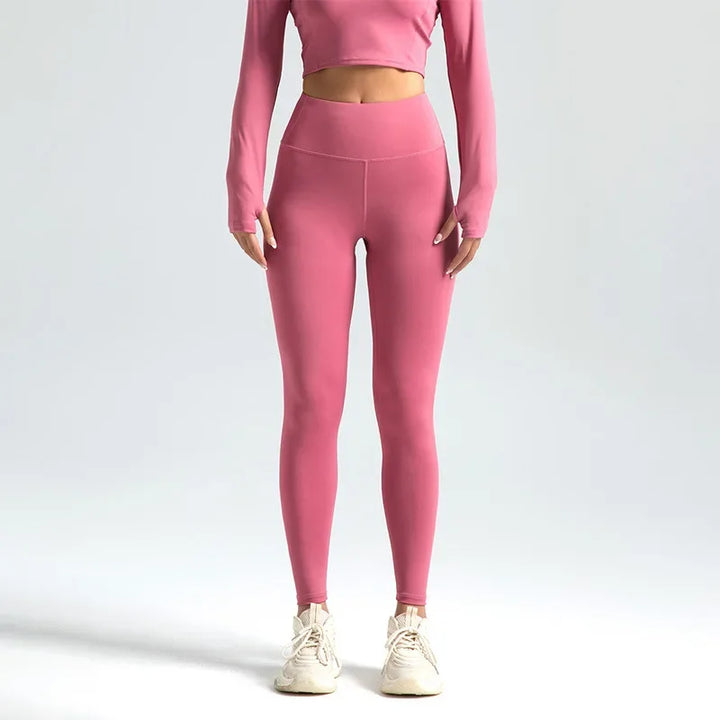 Women's Nylon High Waist Seamless Yoga Leggings Booty Lift Gym Tights