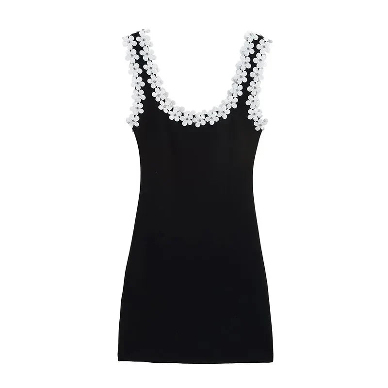 Women’s Knit Square-Neck Bodycon Mini Dress