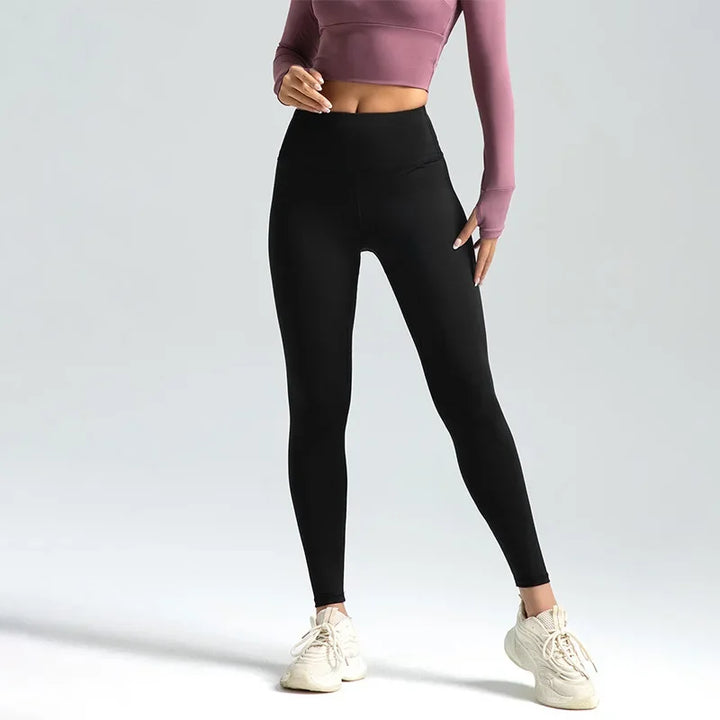 Women's Nylon High Waist Seamless Yoga Leggings Booty Lift Gym Tights