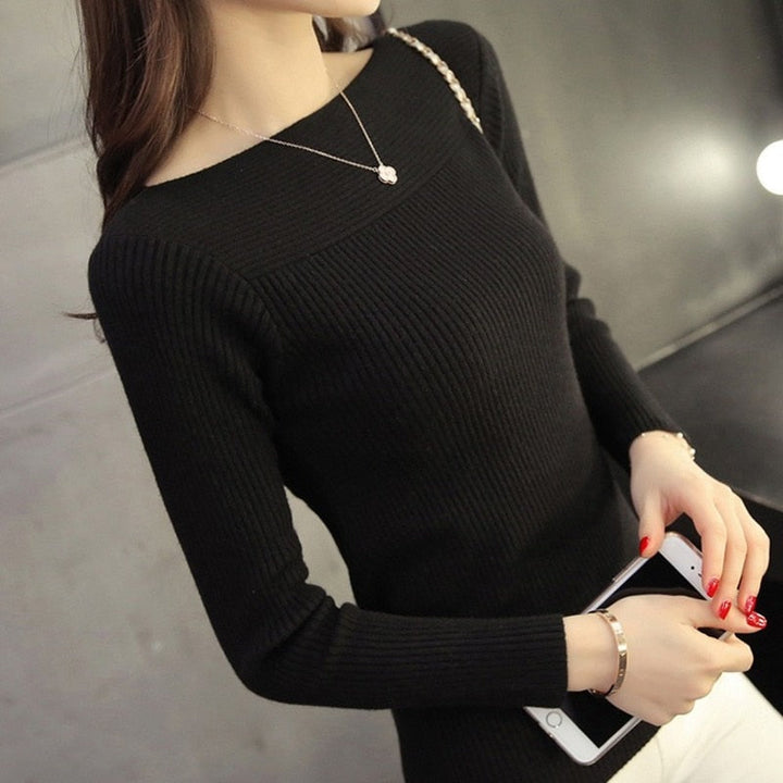 Women’s Merino Wool Boat-Neck Knit Sweater