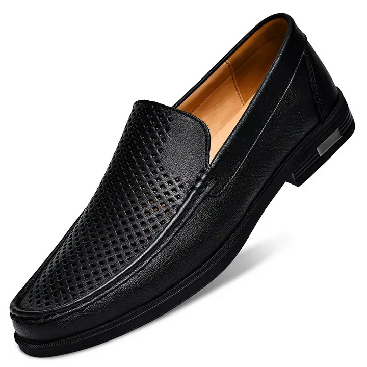 Men's Leather Loafers Slip-On Shoes