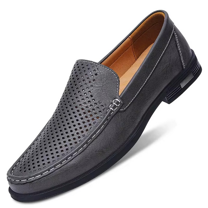 Men's Leather Loafers Slip-On Shoes