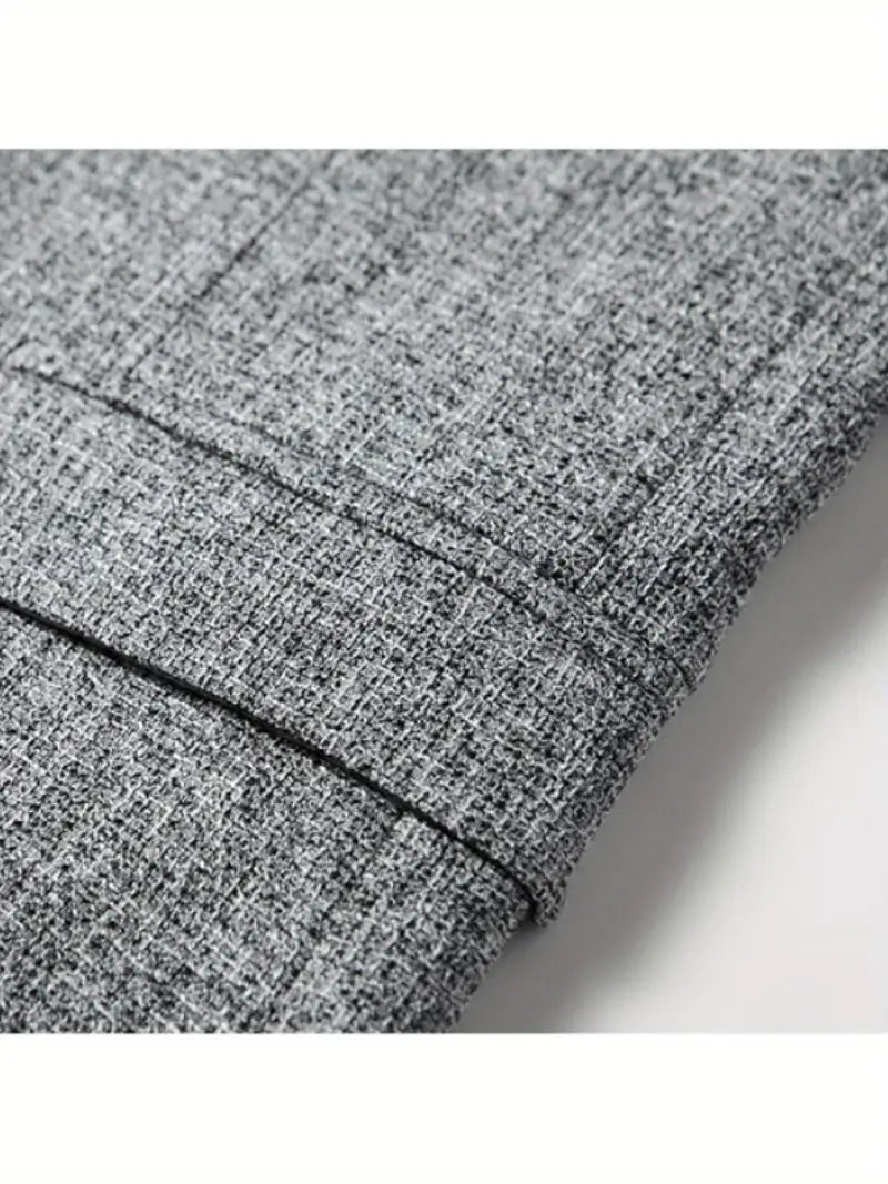 Men's Wool Blend Slim Fit Knit Blazer Suit Jacket