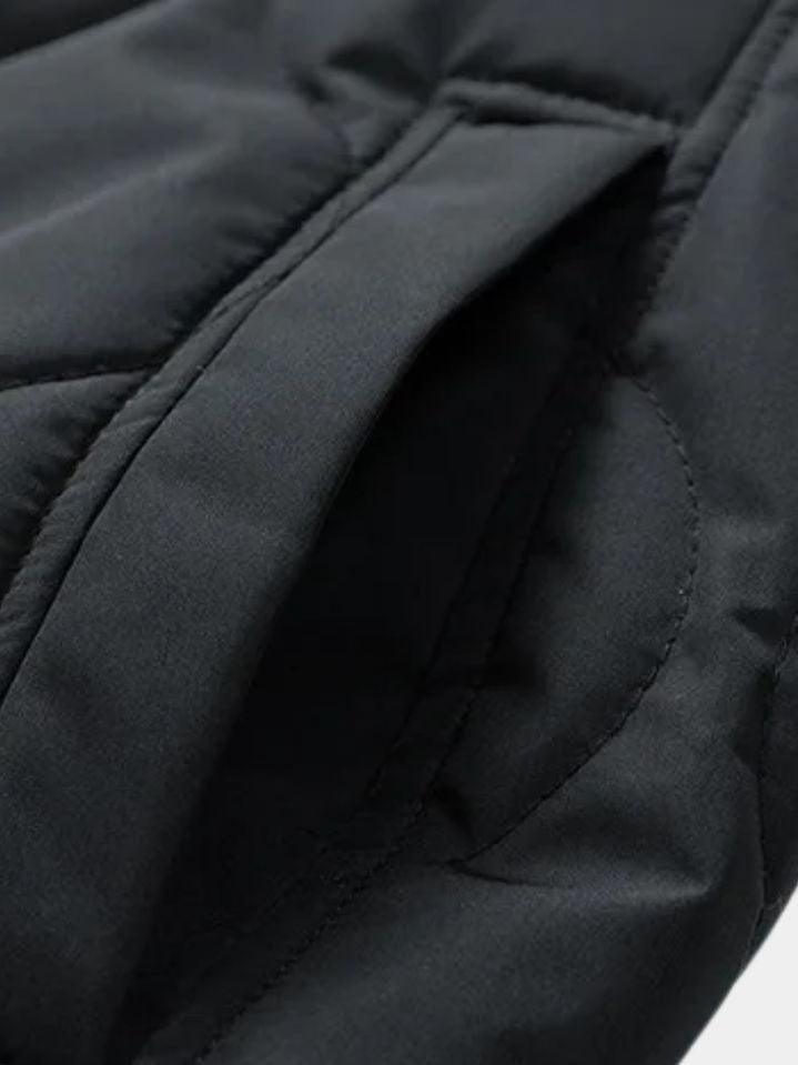 Men’s Fleece-Lined Quilted Flight Bomber Jacket