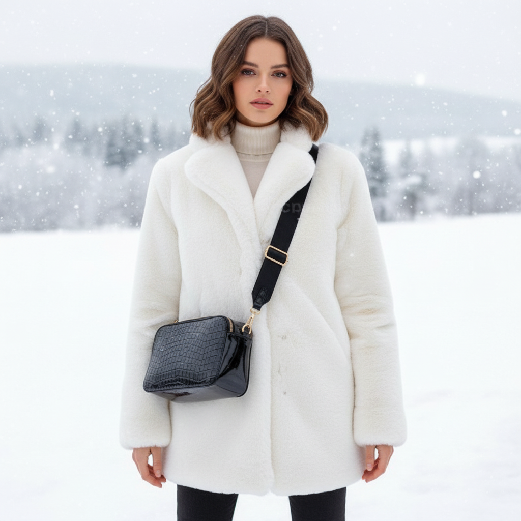 Women’s Faux-Fur Hooded Quilted Puffer Coat