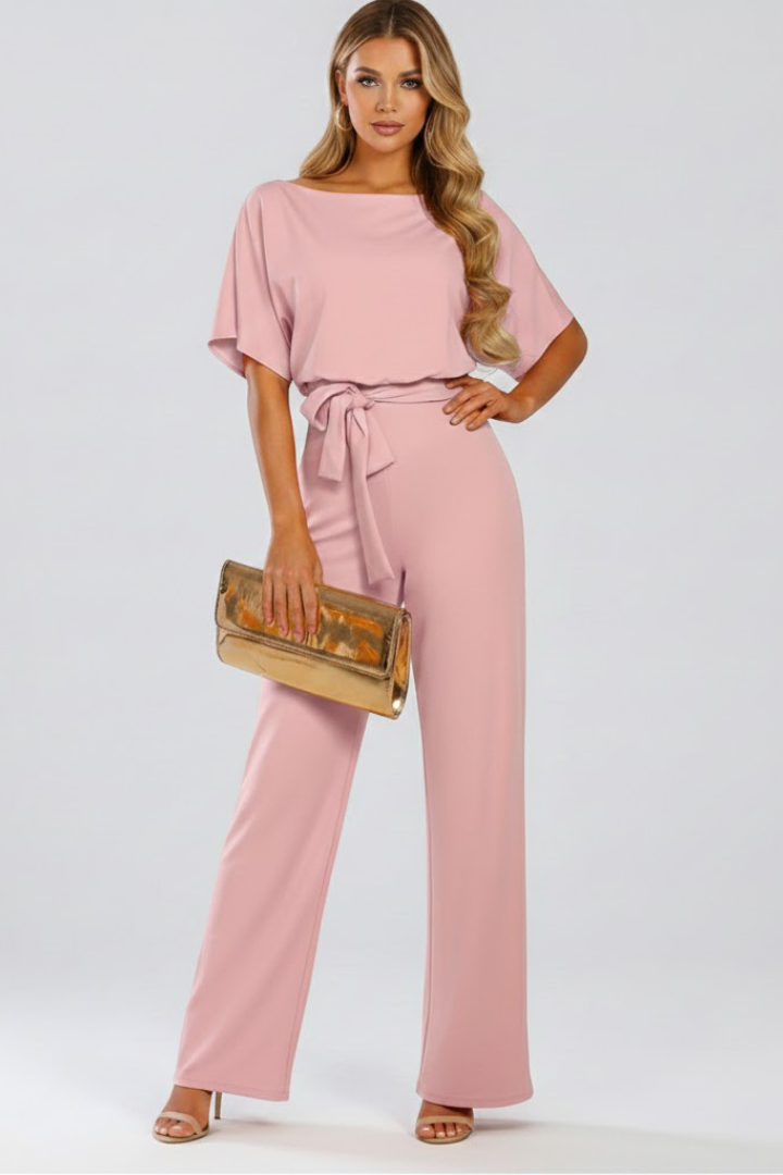 Women's Linen Wide-Leg Jumpsuit