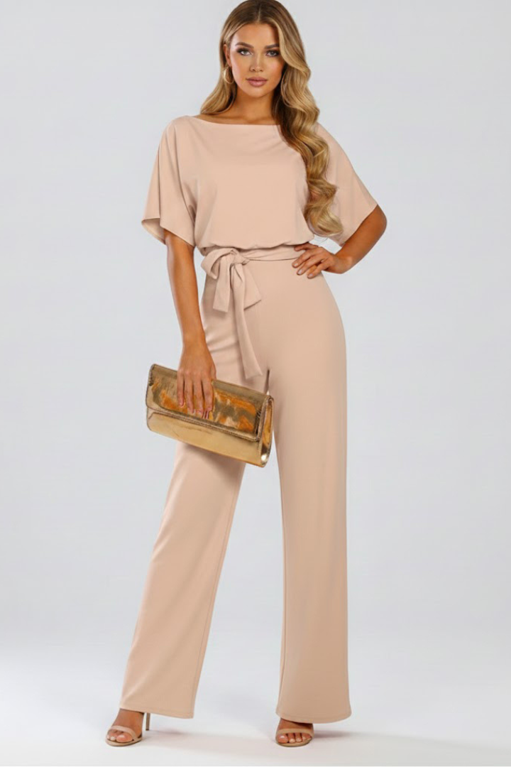Women's Linen Wide-Leg Jumpsuit