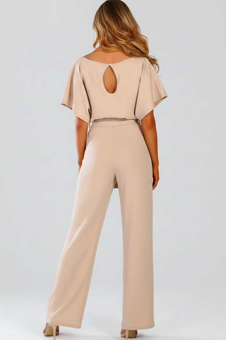 Women's Linen Wide-Leg Jumpsuit