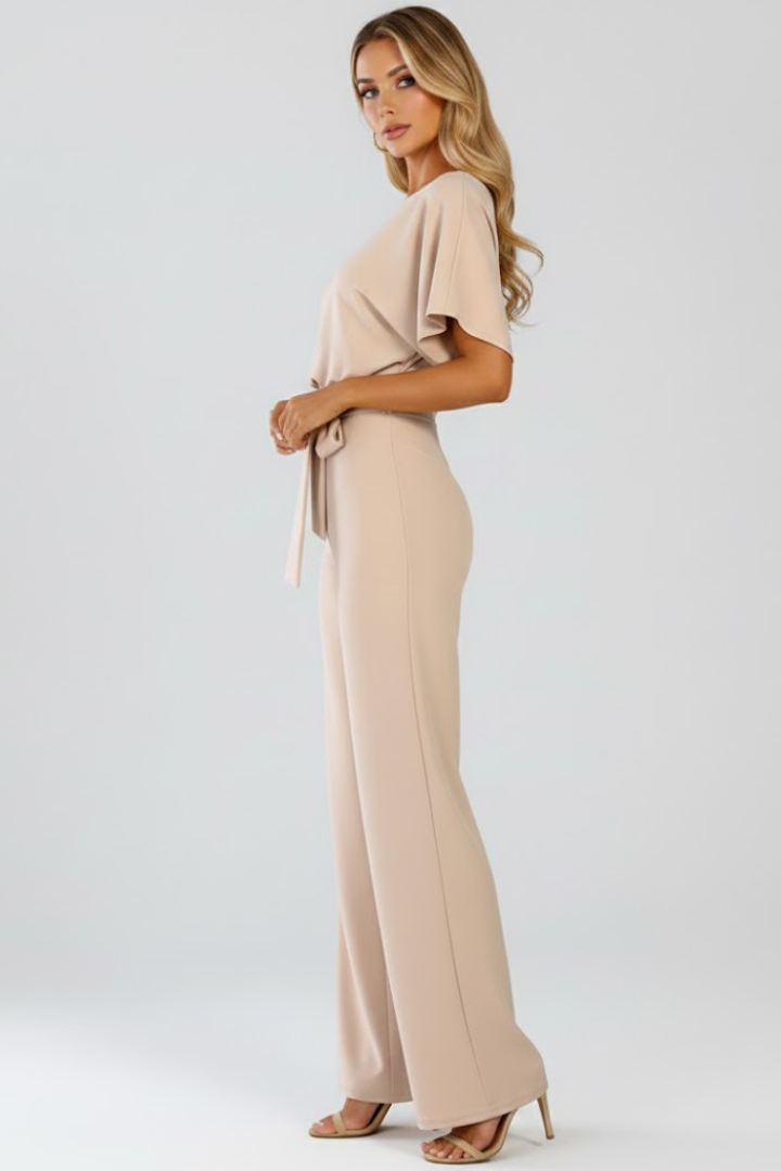 Women's Linen Wide-Leg Jumpsuit