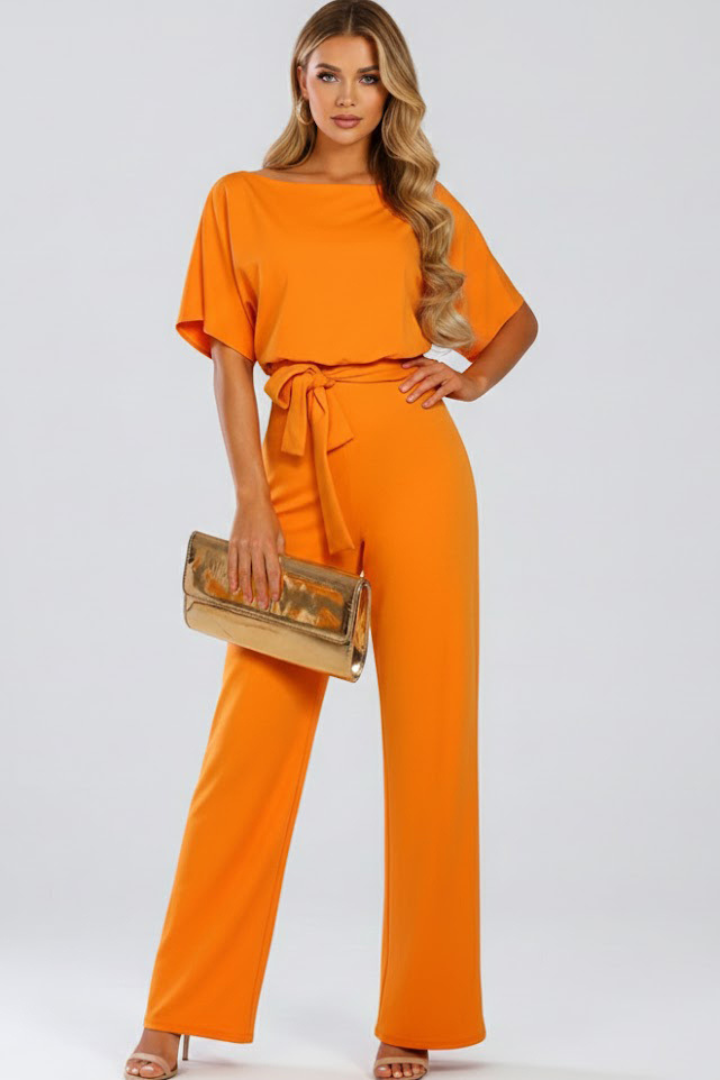 Women's Linen Wide-Leg Jumpsuit