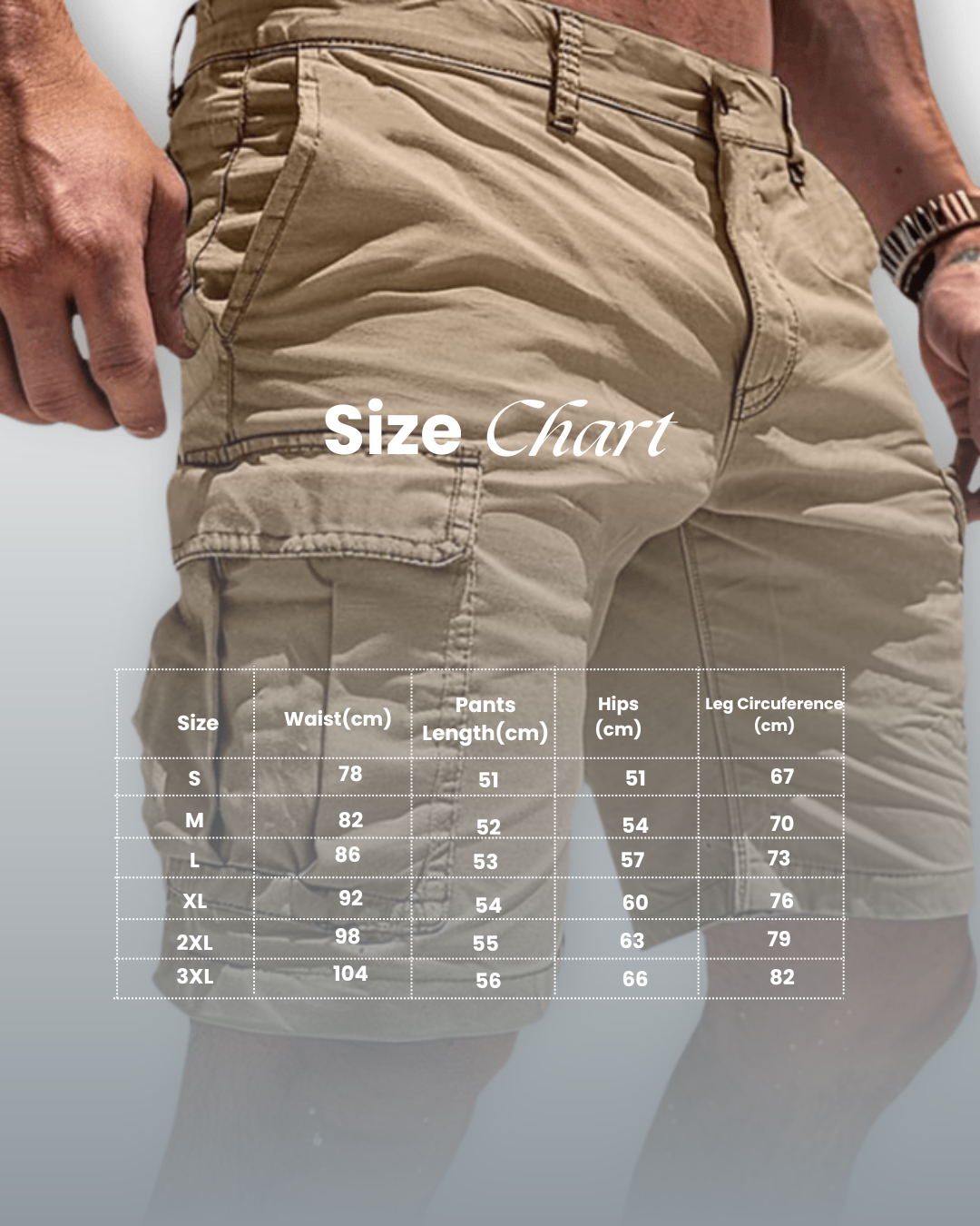 Summer Men's Cotton Cargo Shorts