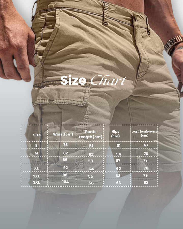 Summer Men's Cotton Cargo Shorts