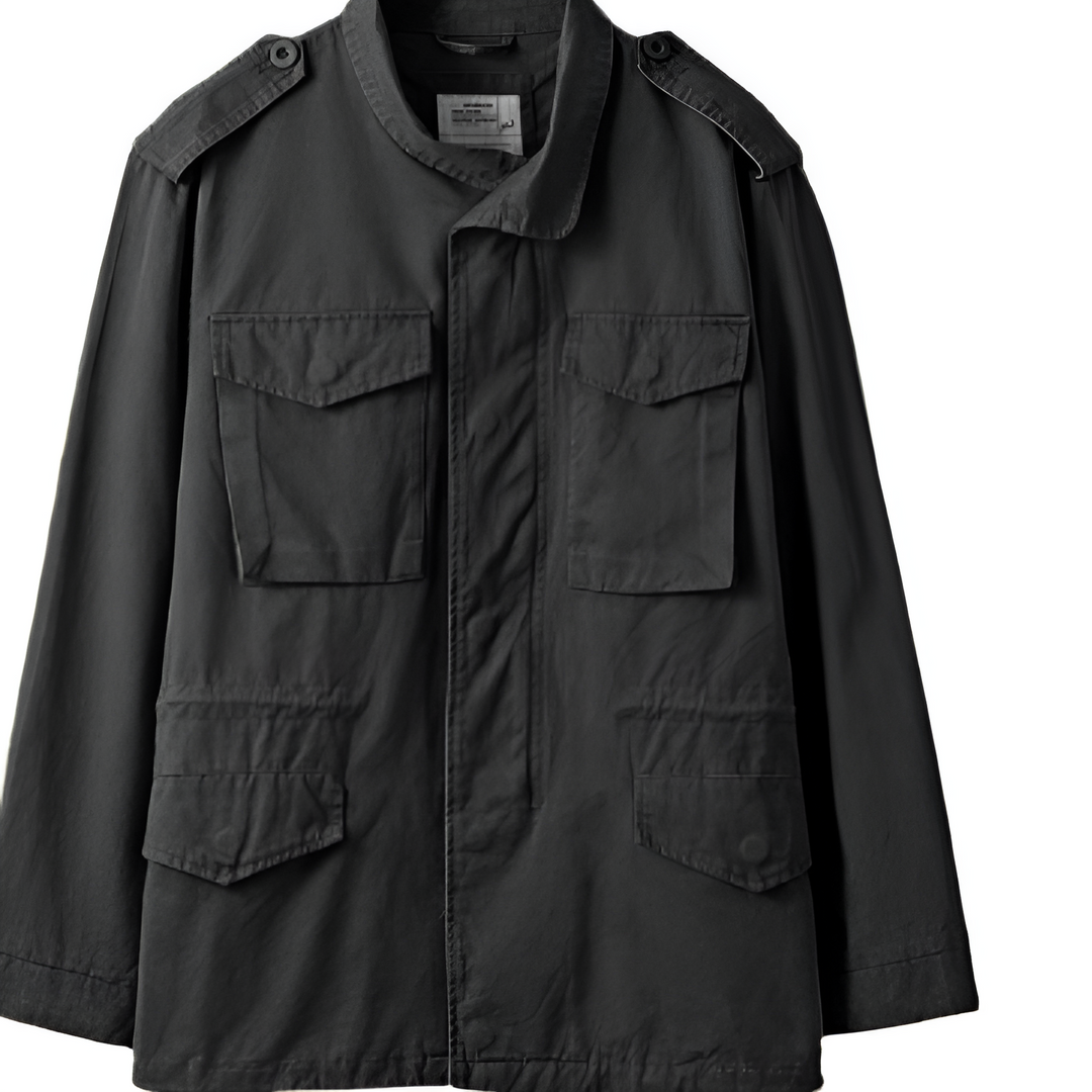 Men's Fleece-Lined Utility Windbreaker Jacket