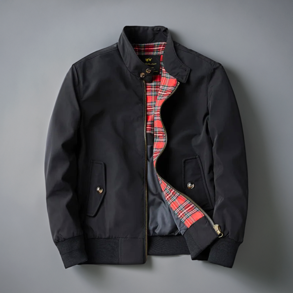 Men's Harrington Wool Blend Bomber Jacket
