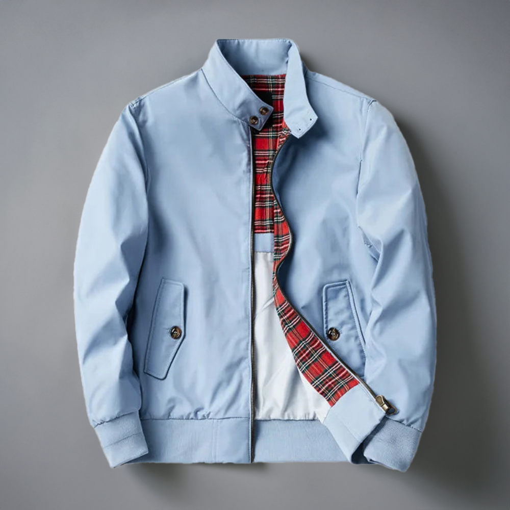Men's Harrington Wool Blend Bomber Jacket